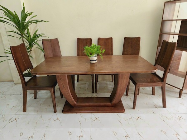 Dining chair set made from Russian oak