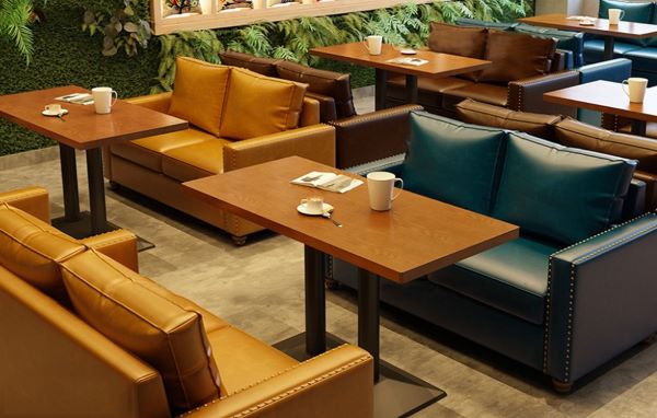 Double sofas for restaurants with spacious areas