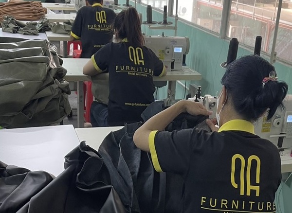 The export upholstered furniture factory in Binh Duong QA Furniture