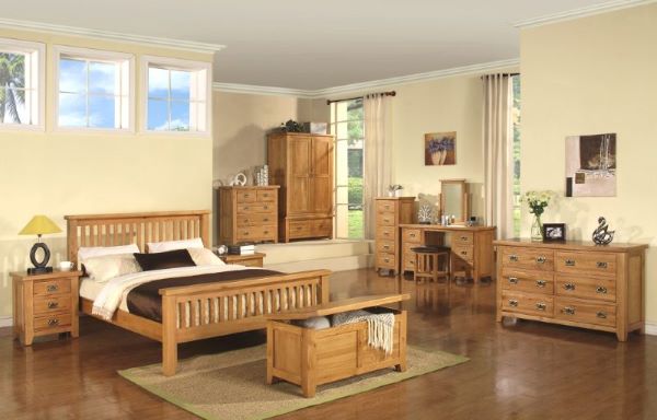 Oak wood is used in interior design for houses