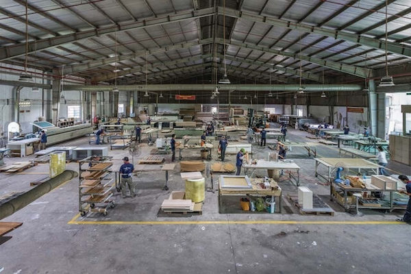 Q-Furniture's furniture factory