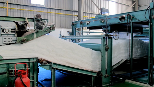 The process of producing cushions and pillows at the factory