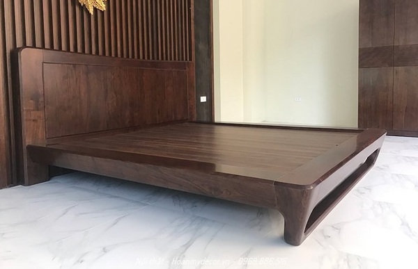 Utilizing walnut wood ensures enduring durability for the bed