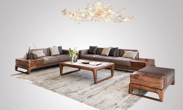 Walnut wood furniture is suitable for a variety of design styles